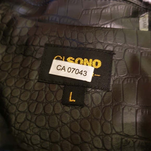 NWT Vegan Leather Jacket - Picture 2 of 4